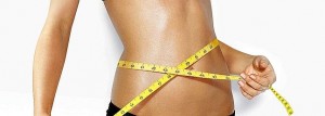 woman measuring perfect shape of beautiful thigh healthy lifestyles concept